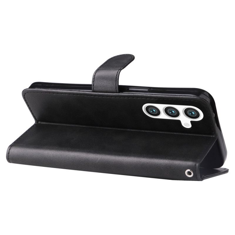 Folio-hoesje Samsung Galaxy S25 5g Telefoonhoesje Portemonnee Met Rits