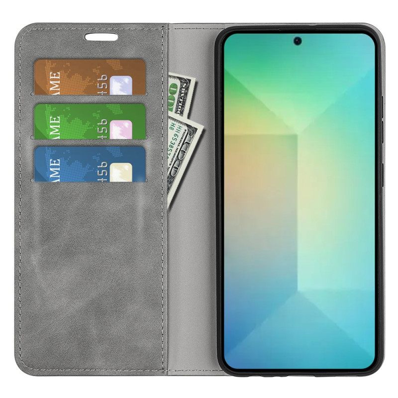 Folio-hoesje Voor Samsung Galaxy S25 5g Klassiek Imitatieleer