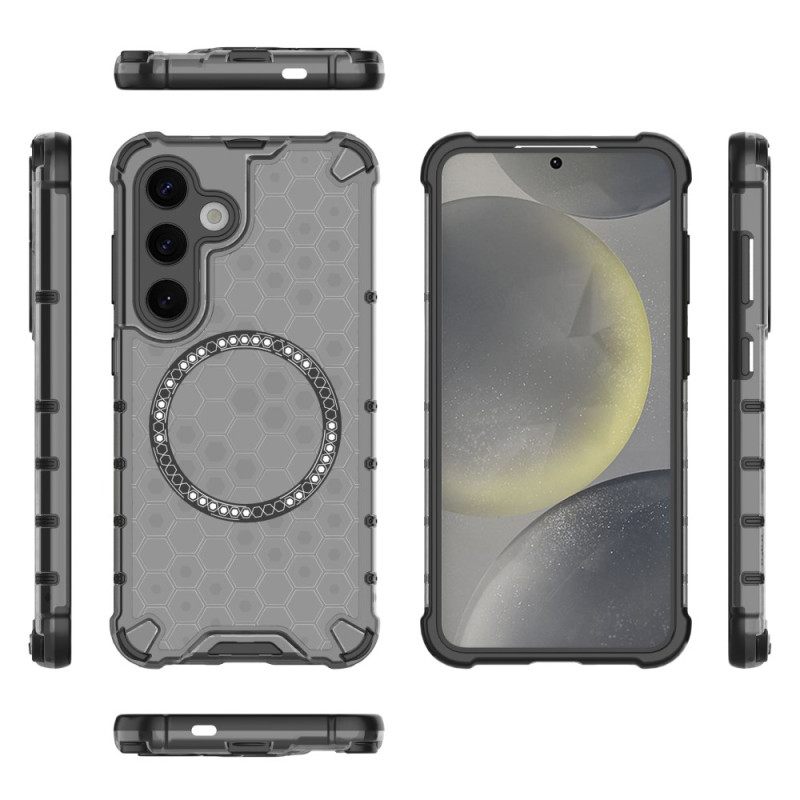 Hoesje Samsung Galaxy S25 5g Honingraatstructuur Compatibel Met Magsafe