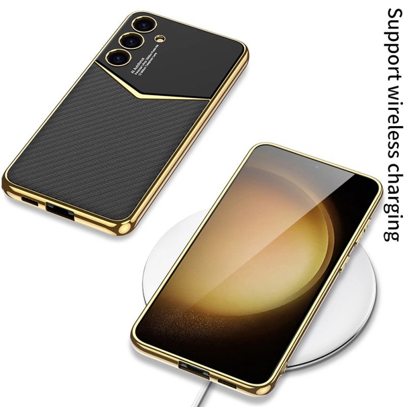 Hoesje Samsung Galaxy S25 5g Rand In Metallic Stijl