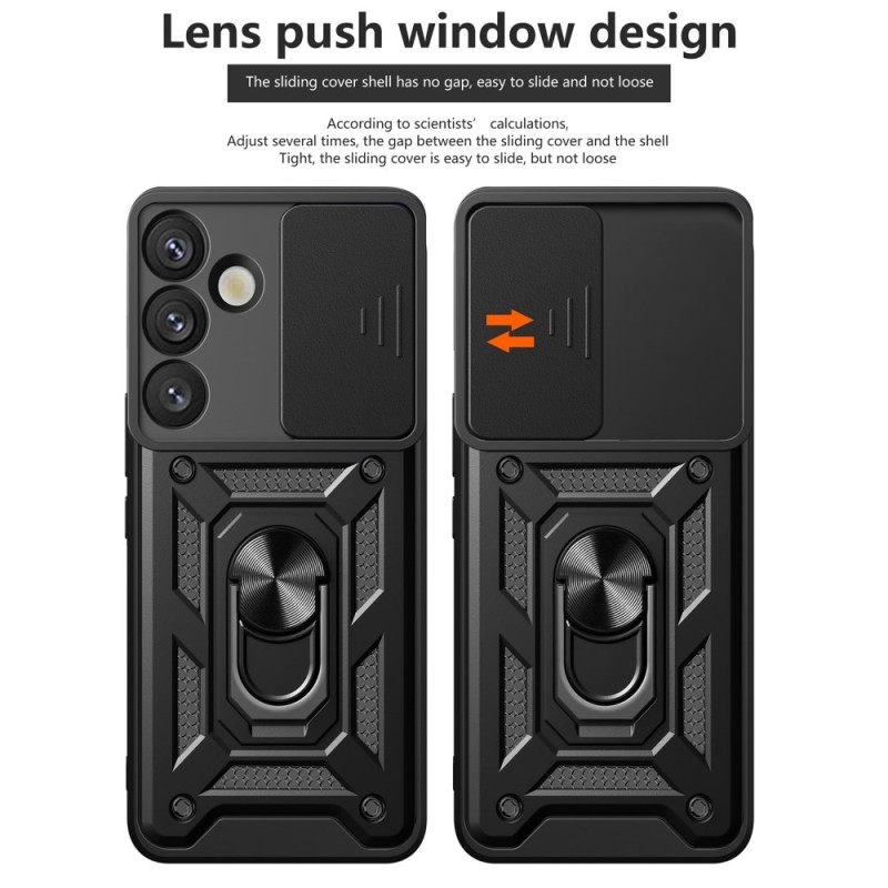 Hoesje Samsung Galaxy S25 5g Schuifbare Cameracover En Standaard