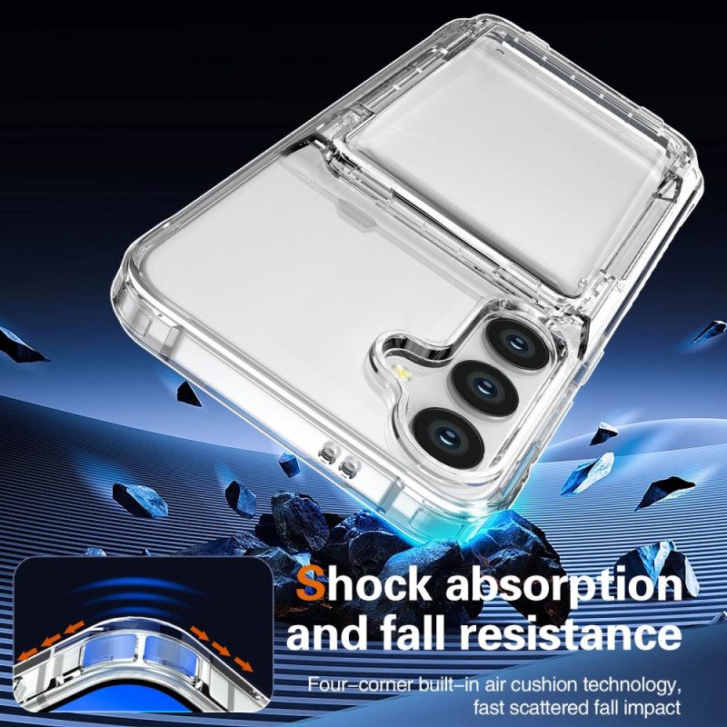 Hoesje Samsung Galaxy S25 5g Transparant Met Ingebouwde Kaarthouder