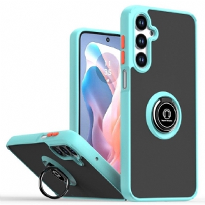 Hoesje Samsung Galaxy S25 5g Tweekleurige Ringhouder Bescherming Hoesje