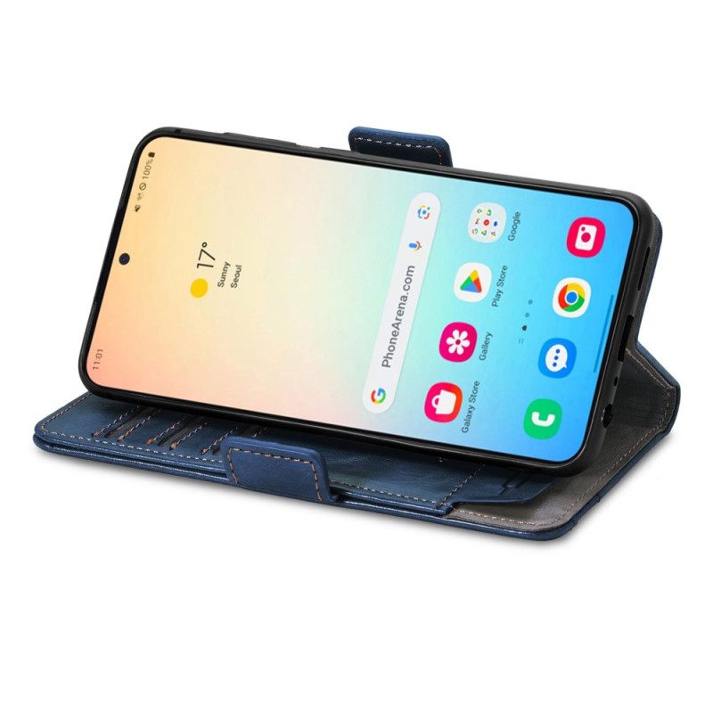 Leren Hoesje Samsung Galaxy S25 5g Caseneo Rfid Bescherming Bescherming Hoesje