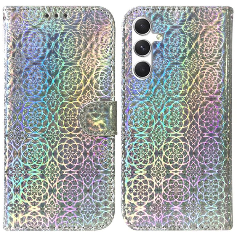 Leren Hoesje Samsung Galaxy S25 5g Discostijl Bescherming Hoesje