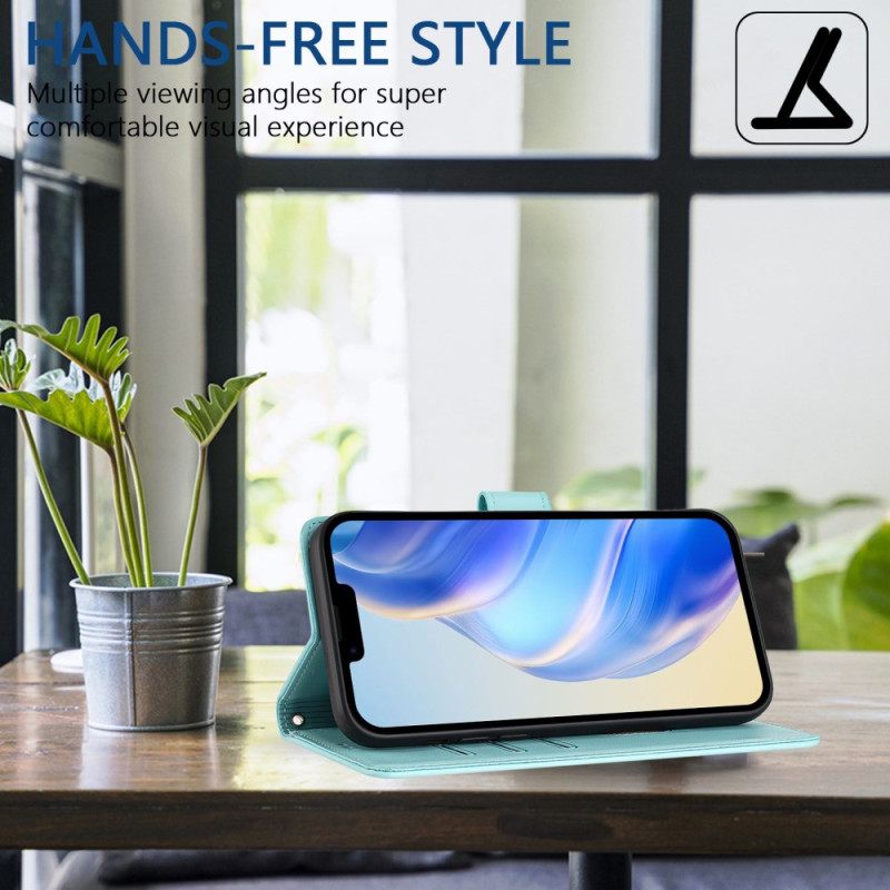 Leren Hoesje Samsung Galaxy S25 5g Honingraatpatroon Bescherming Hoesje