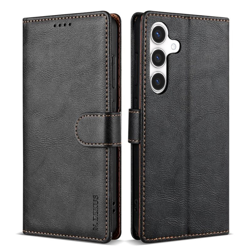 Leren Hoesje Samsung Galaxy S25 5g Lcimeeke Bescherming Hoesje