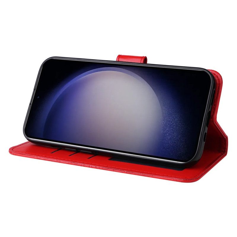 Leren Hoesje Samsung Galaxy S25 5g Mandala-bandje