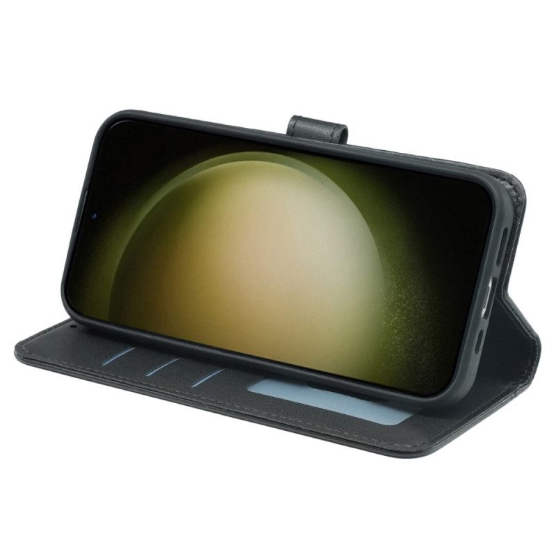 Leren Hoesje Samsung Galaxy S25 5g Vintage Stijl Bescherming Hoesje