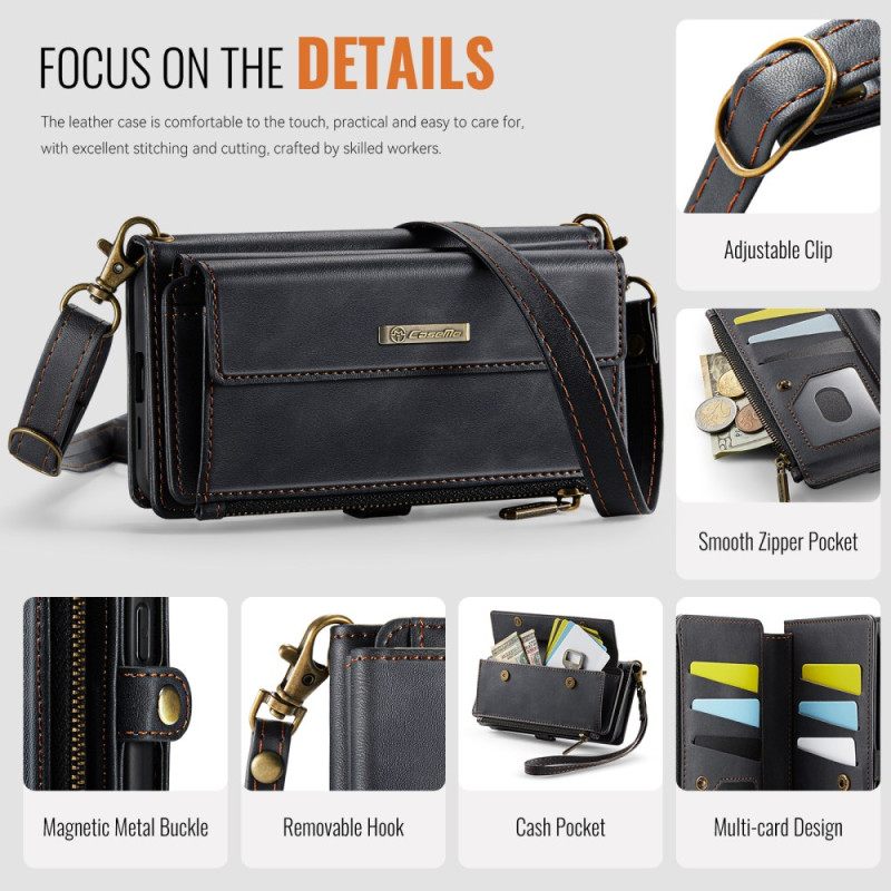 Leren Hoesje Samsung Galaxy S25 5g Volledig Rfid-portemonnee Bescherming Hoesje