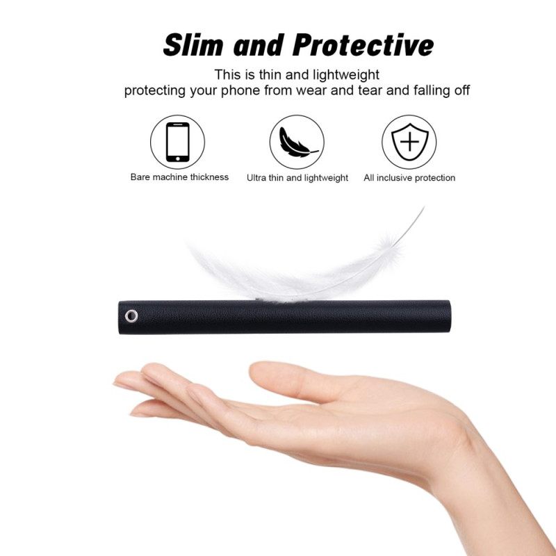 Leren Hoesje Voor Samsung Galaxy S25 5g Koord Van Imitatieleer