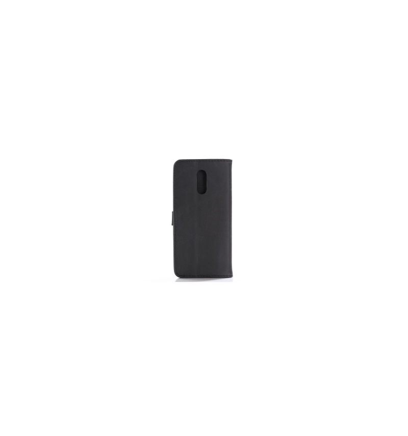 Folio-hoesje voor OnePlus 6T Retro Kunstleer
