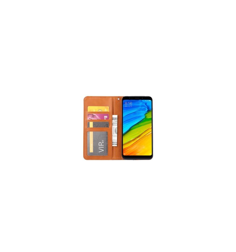 Leren Hoesje voor OnePlus 6T Leren Stand Case