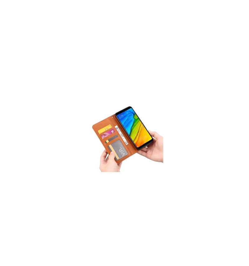 Leren Hoesje voor OnePlus 6T Leren Stand Case
