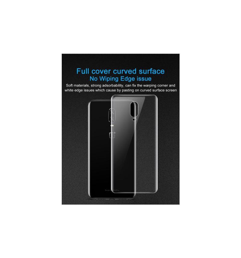 Oneplus 6T - 2 Hydrogel-Beschermfolies Aan De Achterkant