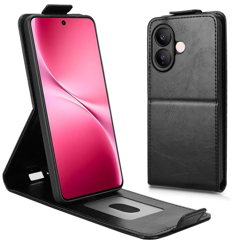 Flip Case Leren Vivo V60 Lite Ontwerp Met Verticale Klep