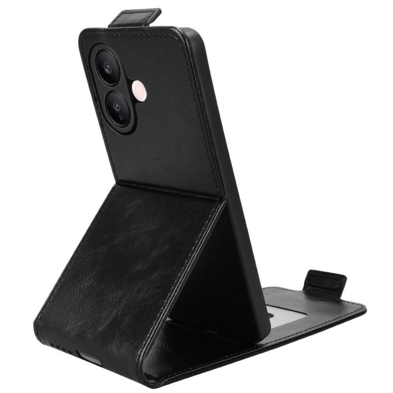 Flip Case Leren Vivo V60 Lite Ontwerp Met Verticale Klep
