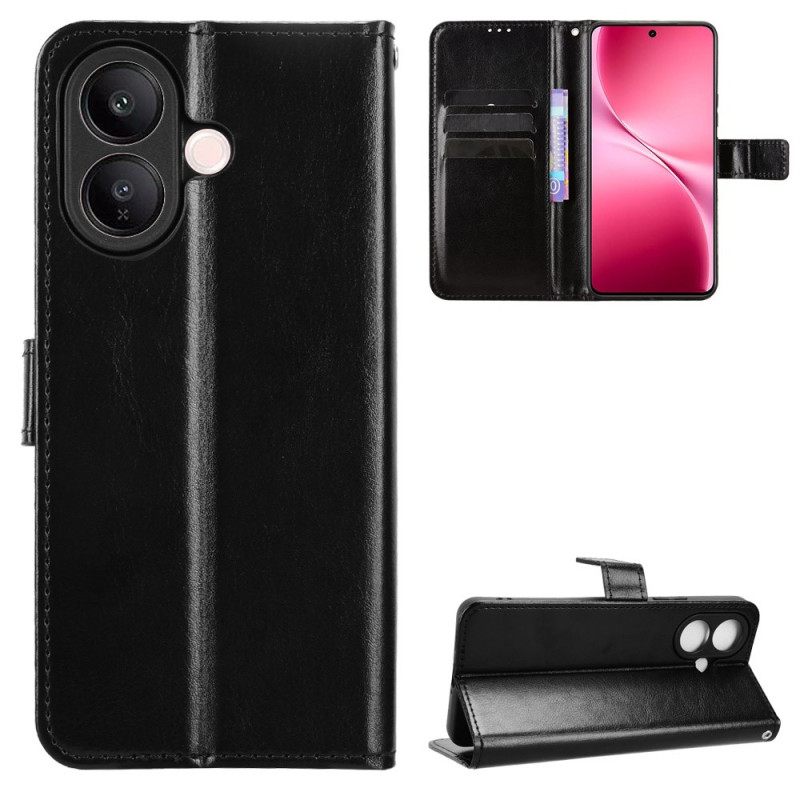 Flip Case Leren Vivo V60 Lite Opvallend Imitatieleer