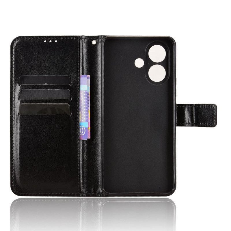 Flip Case Leren Vivo V60 Lite Opvallend Imitatieleer