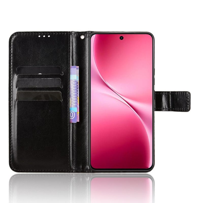 Flip Case Leren Vivo V60 Lite Opvallend Imitatieleer