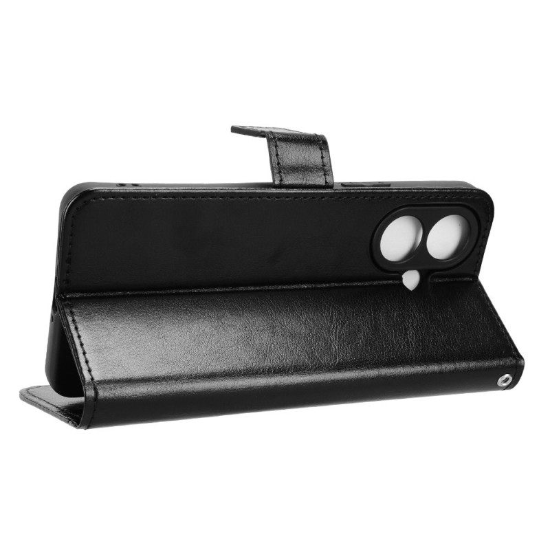 Flip Case Leren Vivo V60 Lite Opvallend Imitatieleer