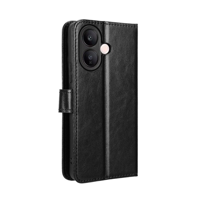 Flip Case Leren Vivo V60 Lite Opvallend Imitatieleer