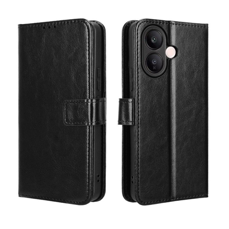 Flip Case Leren Vivo V60 Lite Opvallend Imitatieleer