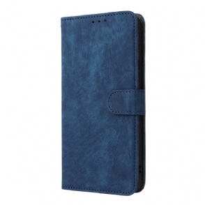 Flip Case Leren Vivo V60 Lite Suède-effect Met Bandje
