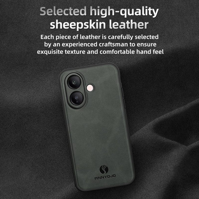 Hoesje Vivo V60 Lite Verstevigd Leereffect