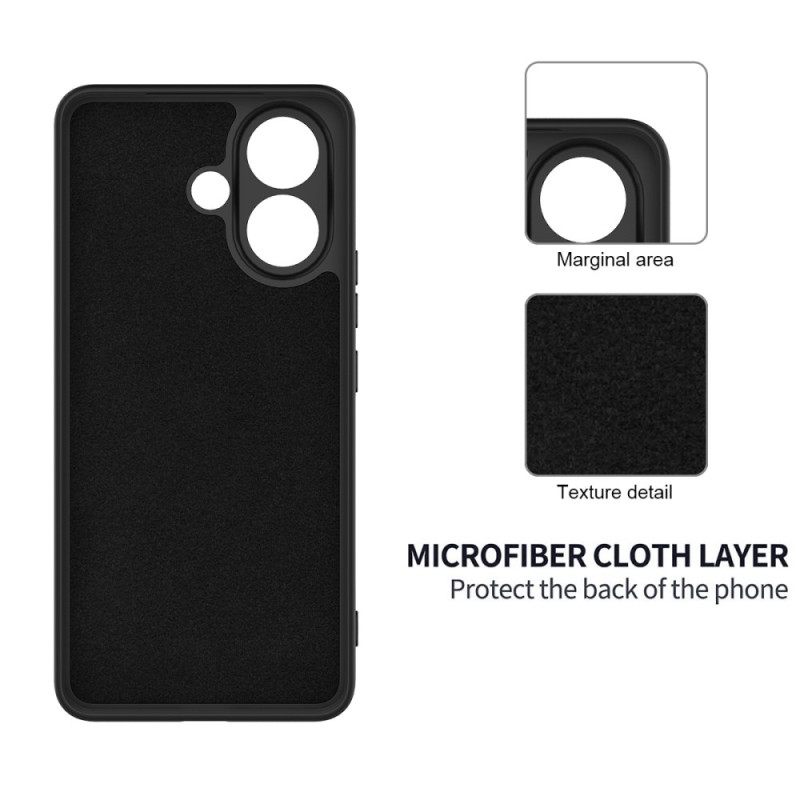 Hoesje Vivo V60 Lite Vloeibare Siliconen Band