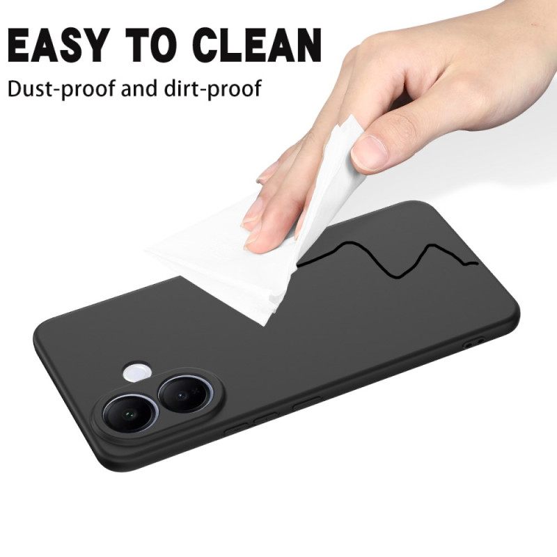 Hoesje Vivo V60 Lite Vloeibare Siliconen Band