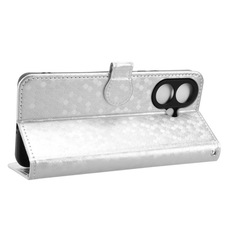 Leren Hoesje Voor Vivo V60 Lite Glitterstippenpatroon