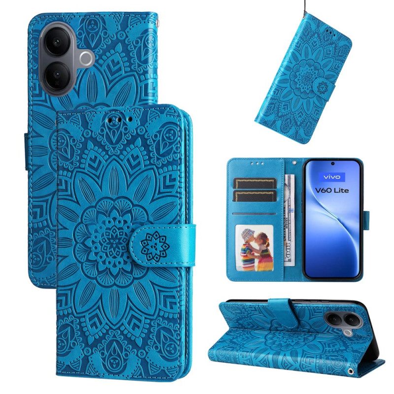 Leren Hoesje Voor Vivo V60 Lite Mandala