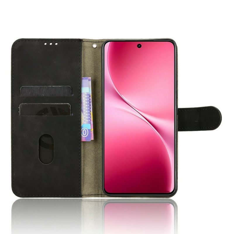 Leren Hoesje Voor Vivo V60 Lite Suède-effect