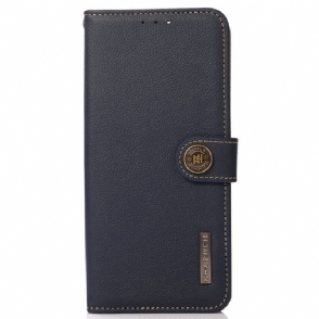 Leren Hoesje voor Poco M4 5G Khazneh Rfid Echt Leer