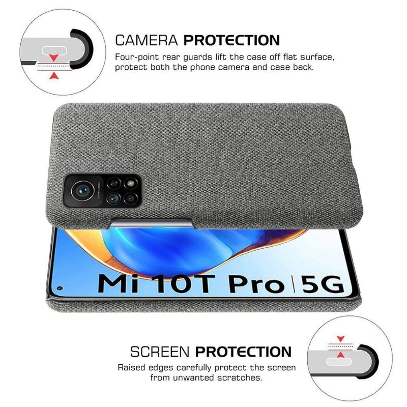 Telefoonhoesje voor Xiaomi Mi 10T / 10T Pro T / Mi 10t Pro Stoffen Hoes