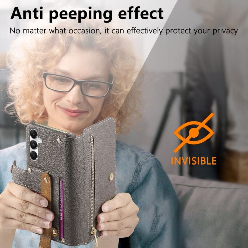 Bescherming Hoesje Samsung Galaxy S25 Plus 5g Portemonnee Met Rits