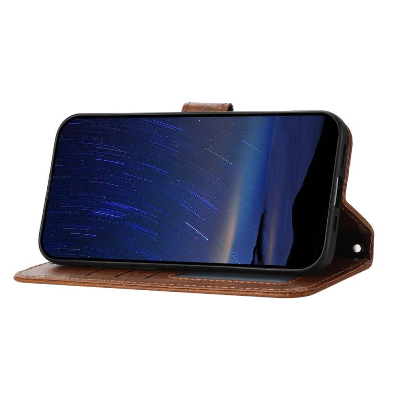 Bescherming Hoesje Samsung Galaxy S25 Plus 5g Vak Met Rits En Schouderbandje