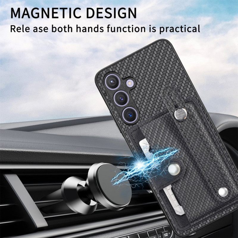 Case Hoesje Samsung Galaxy S25 Plus 5g Telefoonhoesje Bandje En Kaarthouder