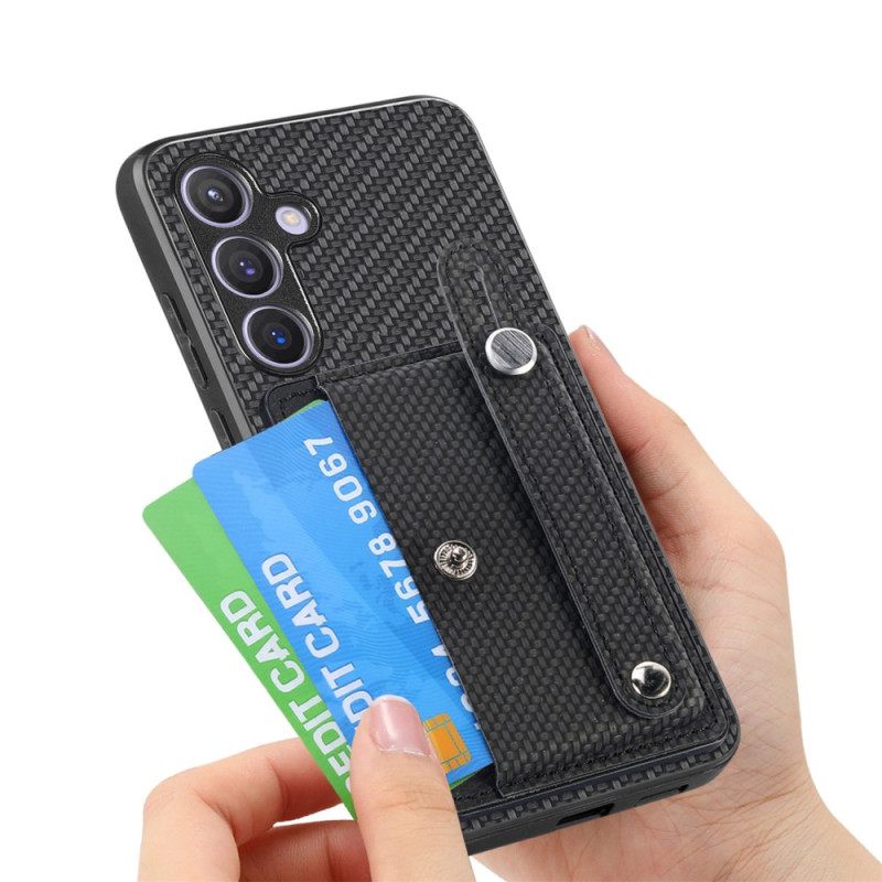 Case Hoesje Samsung Galaxy S25 Plus 5g Telefoonhoesje Bandje En Kaarthouder