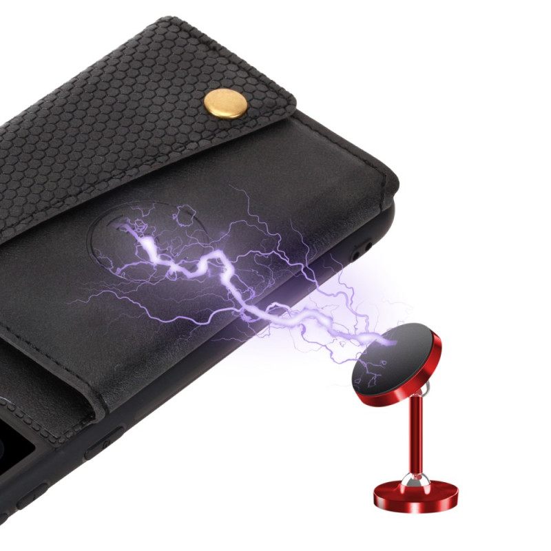 Cover Hoesje Samsung Galaxy S25 Plus 5g Telefoonhoesje Kaarthouder Van Imitatieleer