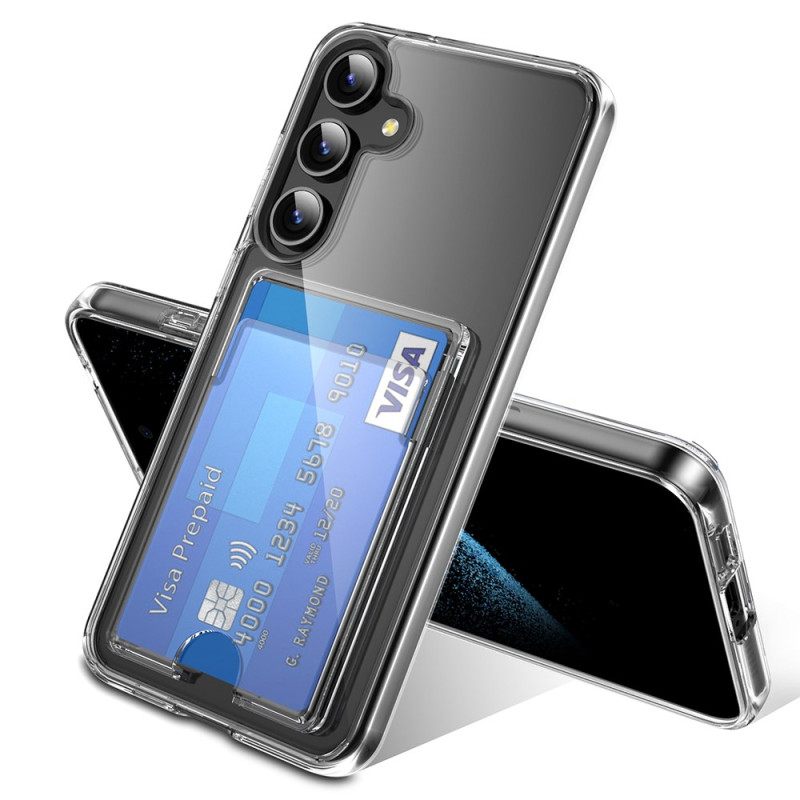 Cover Hoesje Samsung Galaxy S25 Plus 5g Telefoonhoesje Transparante Kaarthouder