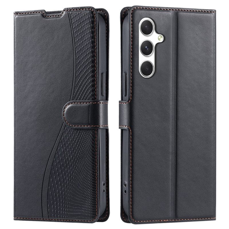 Flip Case Leren Samsung Galaxy S25 Plus 5g Stippenprint