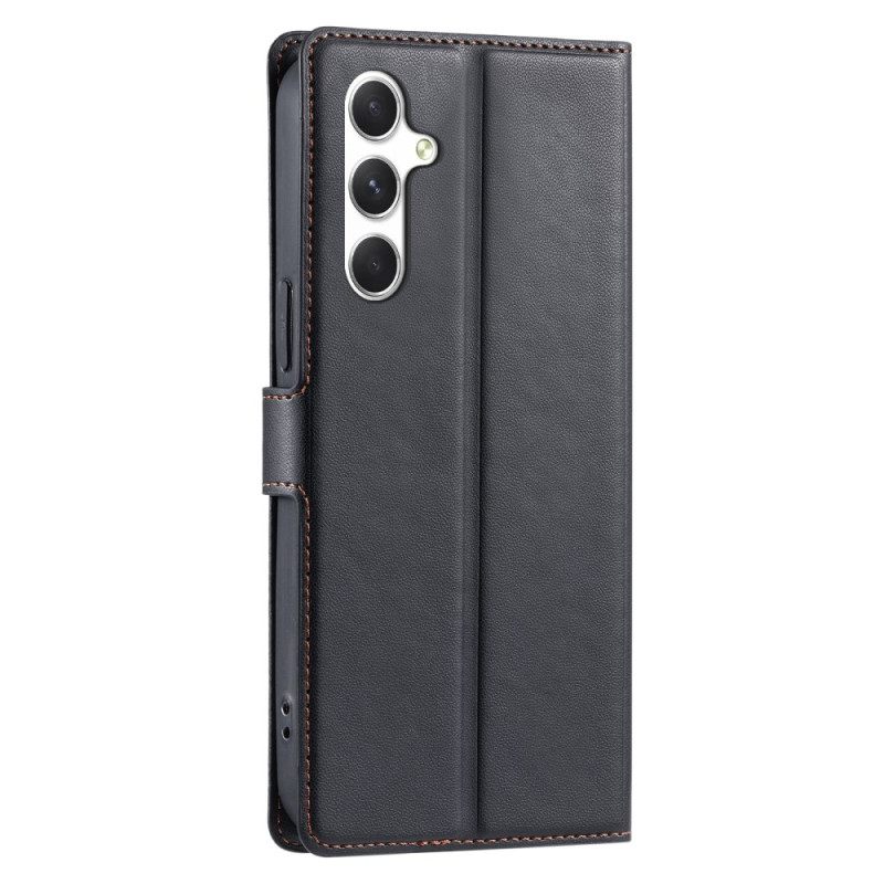 Flip Case Leren Samsung Galaxy S25 Plus 5g Stippenprint