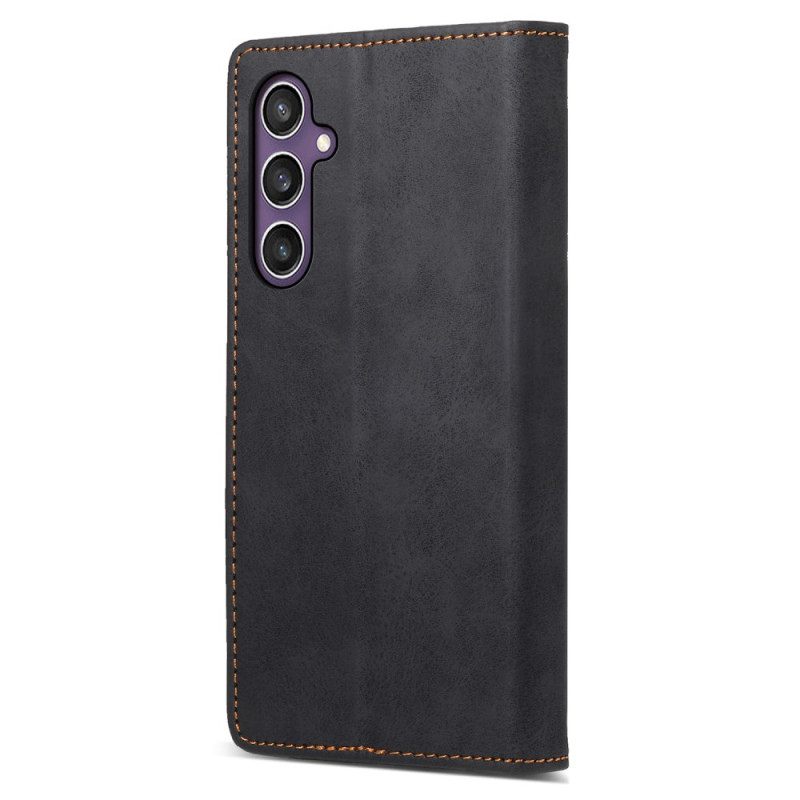 Folio-hoesje Samsung Galaxy S25 Plus 5g Rfid-portemonnee Bescherming Hoesje