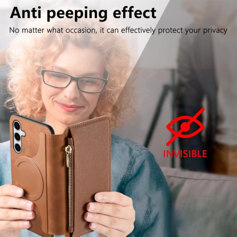 Folio-hoesje Samsung Galaxy S25 Plus 5g Telefoonhoesje Magsafe-compatibel