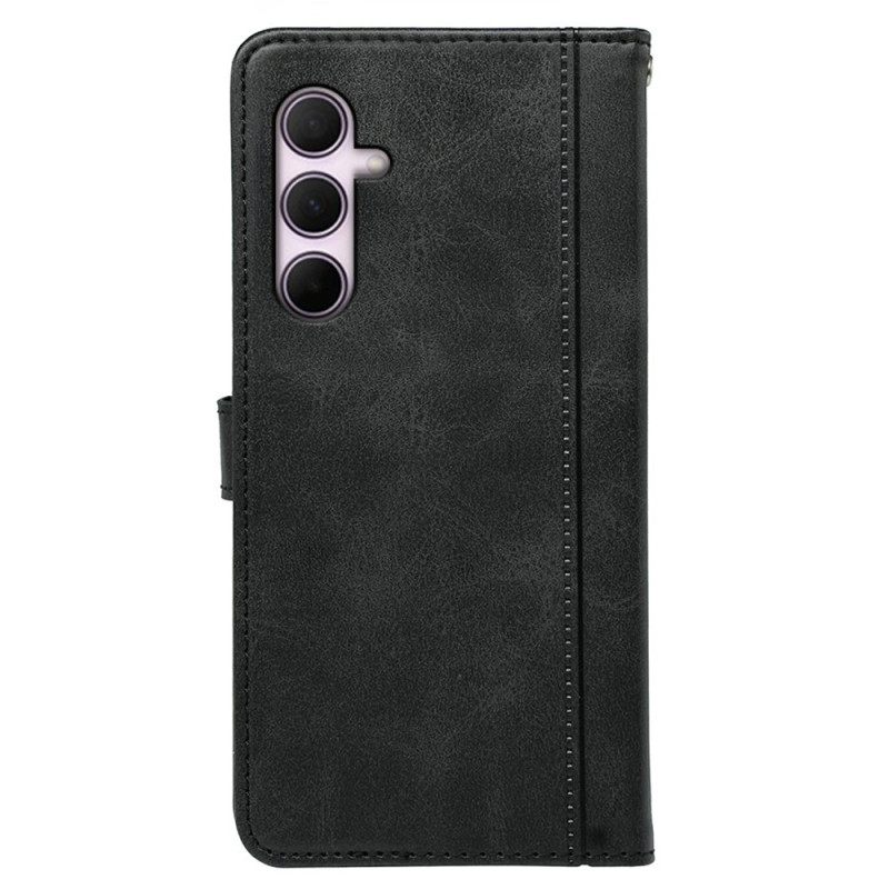 Folio-hoesje Samsung Galaxy S25 Plus 5g Telefoonhoesje Vintage Stijl