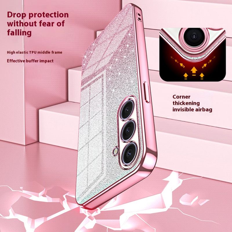 Hoesje Samsung Galaxy S25 Plus 5g Glitterachterkant