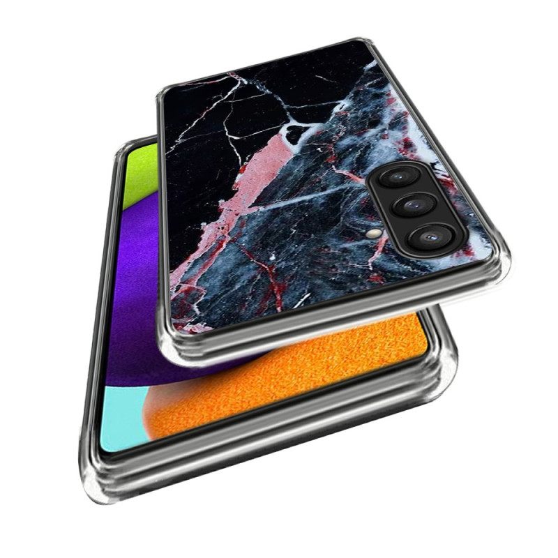 Hoesje Samsung Galaxy S25 Plus 5g Zwart En Roze Marmer