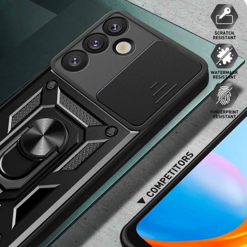 Hoesje Voor Samsung Galaxy S25 Plus 5g Draaibare Houder En Lensbeschermer